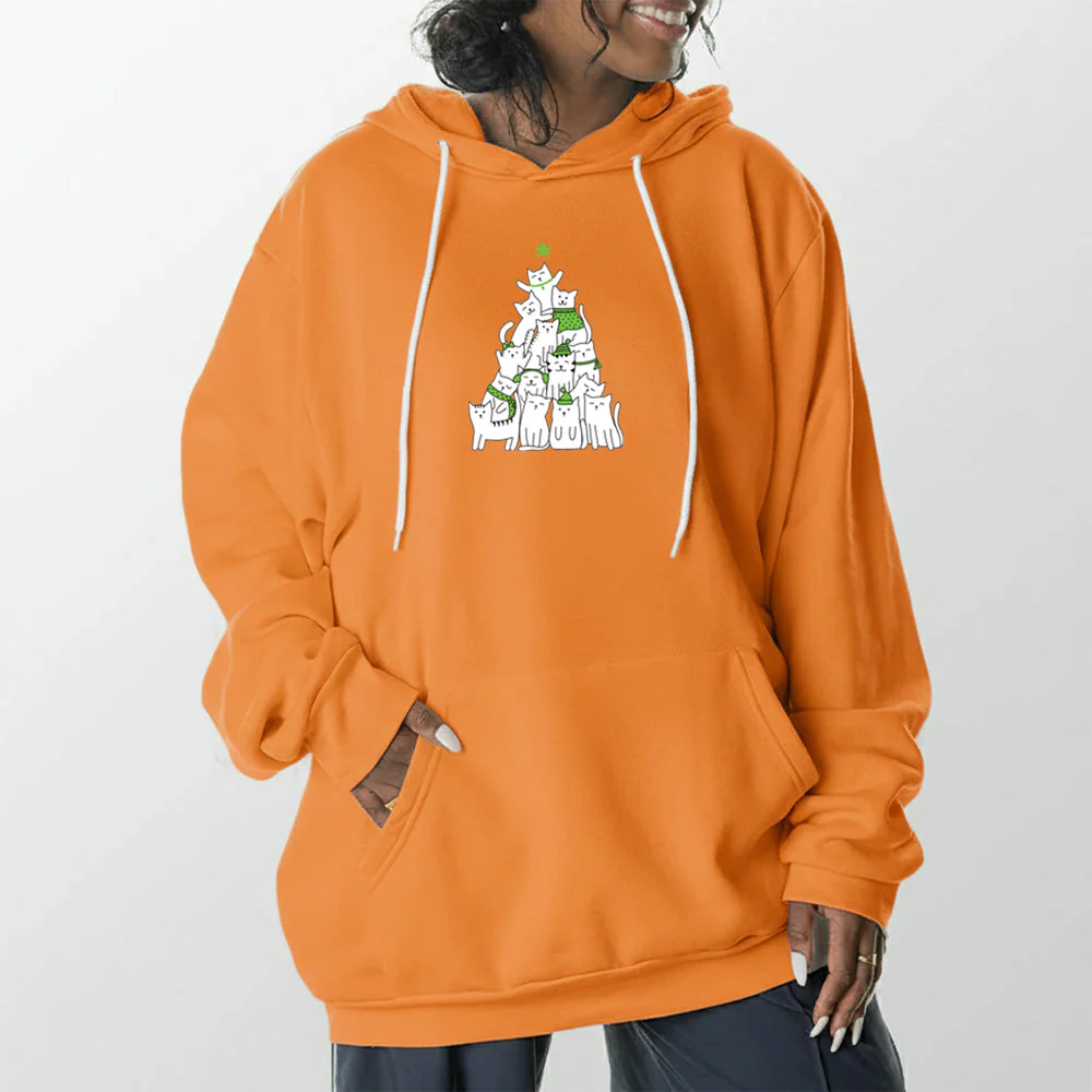 Cat Christmas Tree Giant Hoodie - Image 20