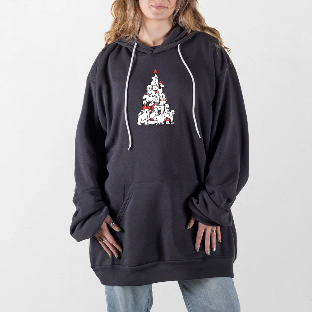 Dog Christmas Tree Giant Hoodie - Image 10