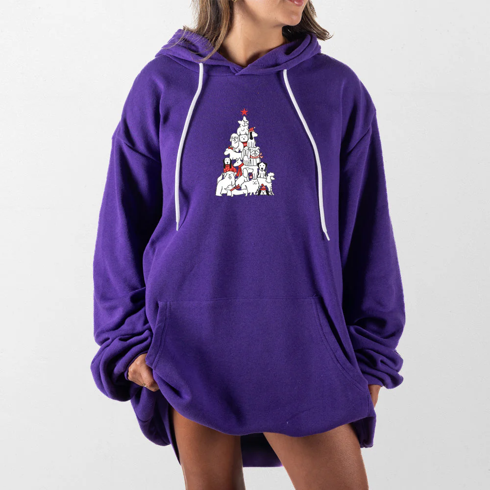 Dog Christmas Tree Giant Hoodie - Image 13