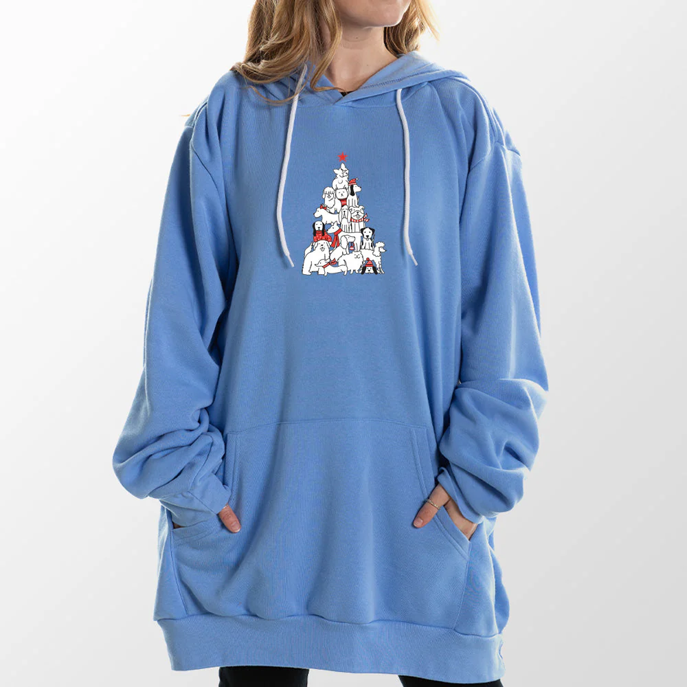 Dog Christmas Tree Giant Hoodie - Image 16