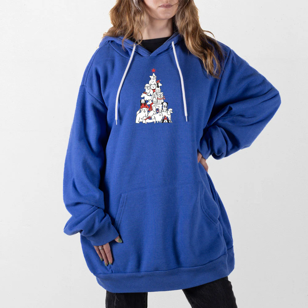 Dog Christmas Tree Giant Hoodie - Image 3