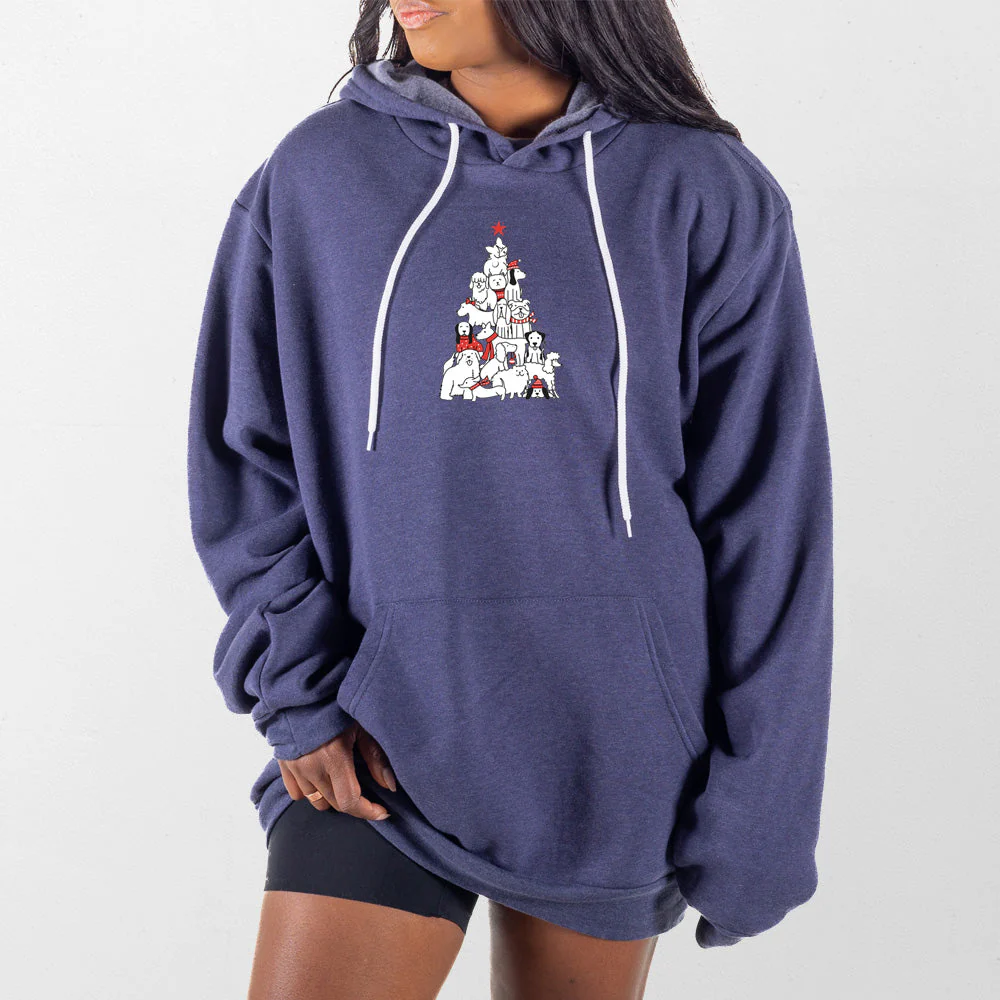 Dog Christmas Tree Giant Hoodie - Image 9