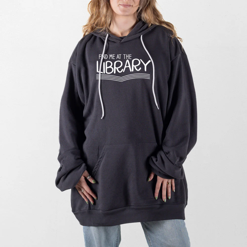 Find Me at the Library Giant Hoodie - Image 10