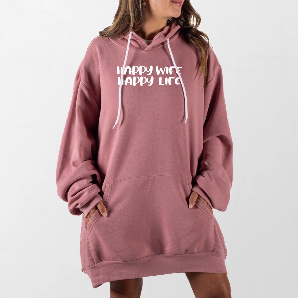 Happy Wife Happy Life Giant Hoodie - Image 2