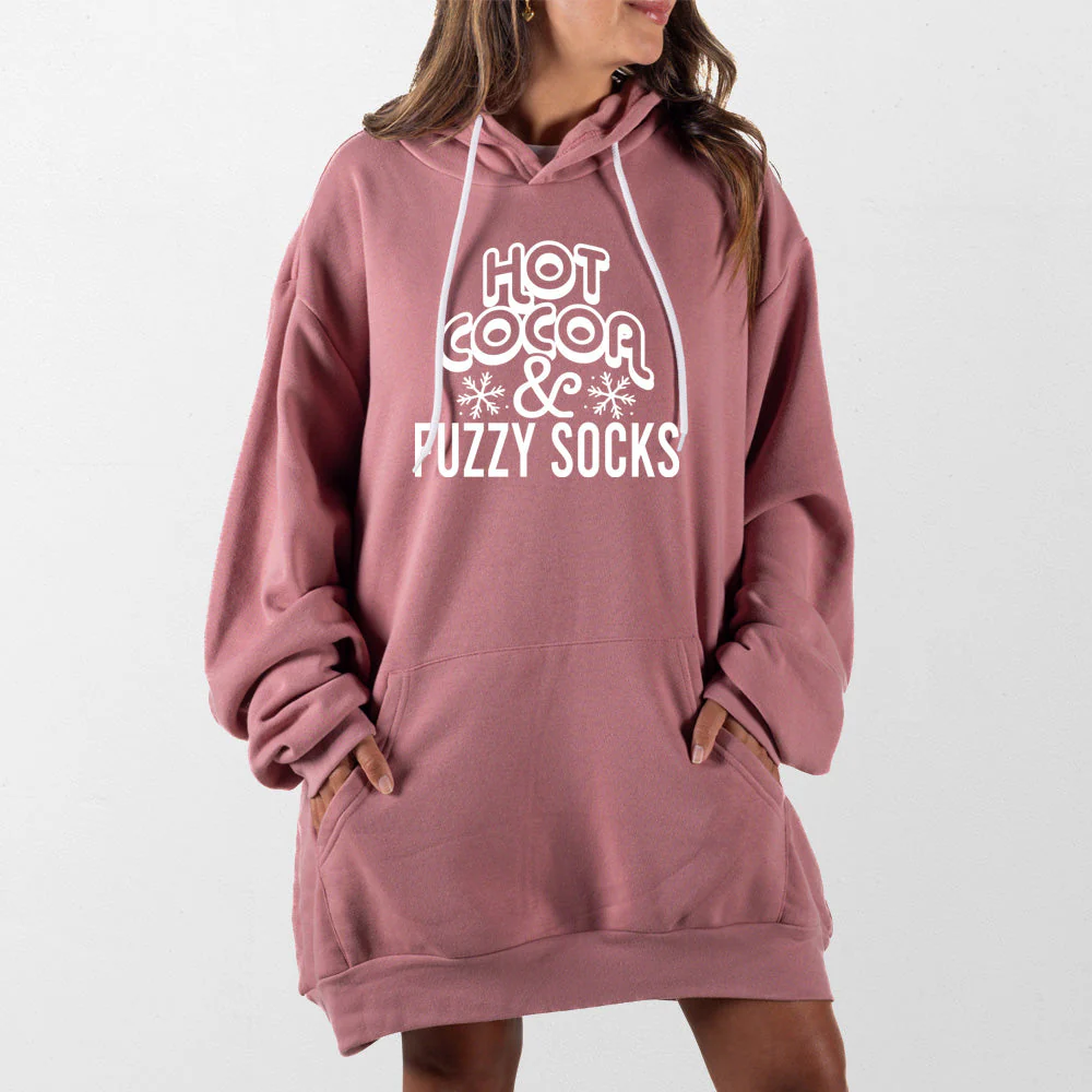 Hot Cocoa and Fuzzy Socks Giant Hoodie - Image 11
