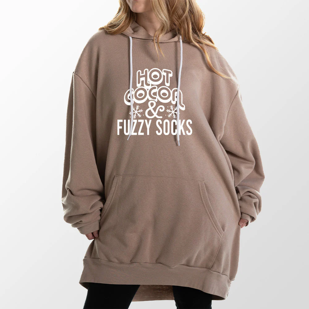 Hot Cocoa and Fuzzy Socks Giant Hoodie - Image 15