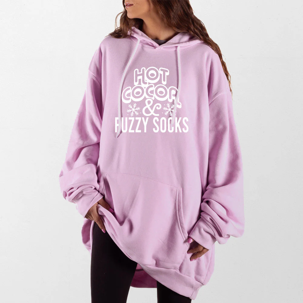 Hot Cocoa and Fuzzy Socks Giant Hoodie - Image 5
