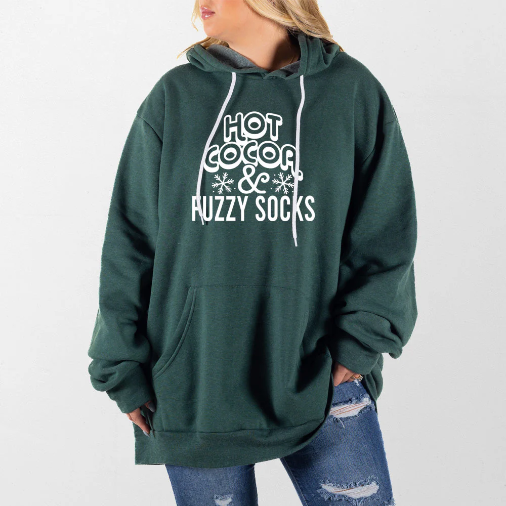 Hot Cocoa and Fuzzy Socks Giant Hoodie - Image 7