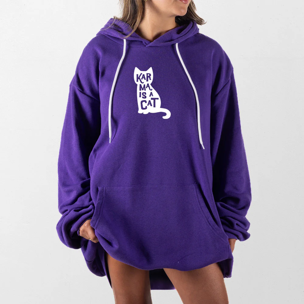 Karma is a Cat Giant Hoodie - Image 12