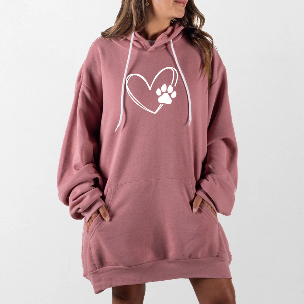 Paw Heart Giant Hoodie - Image 10