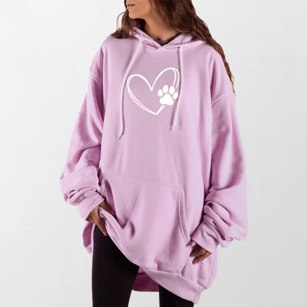 Paw Heart Giant Hoodie - Image 5