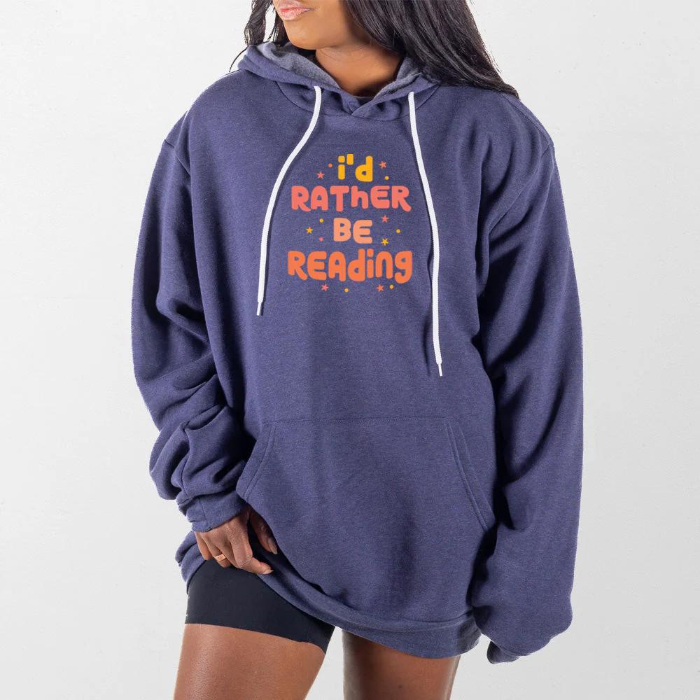 Rather Be Reading Giant Hoodie - Image 8